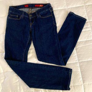 X2 Low Rise Dark Wash Skinny Jean - Size 0S